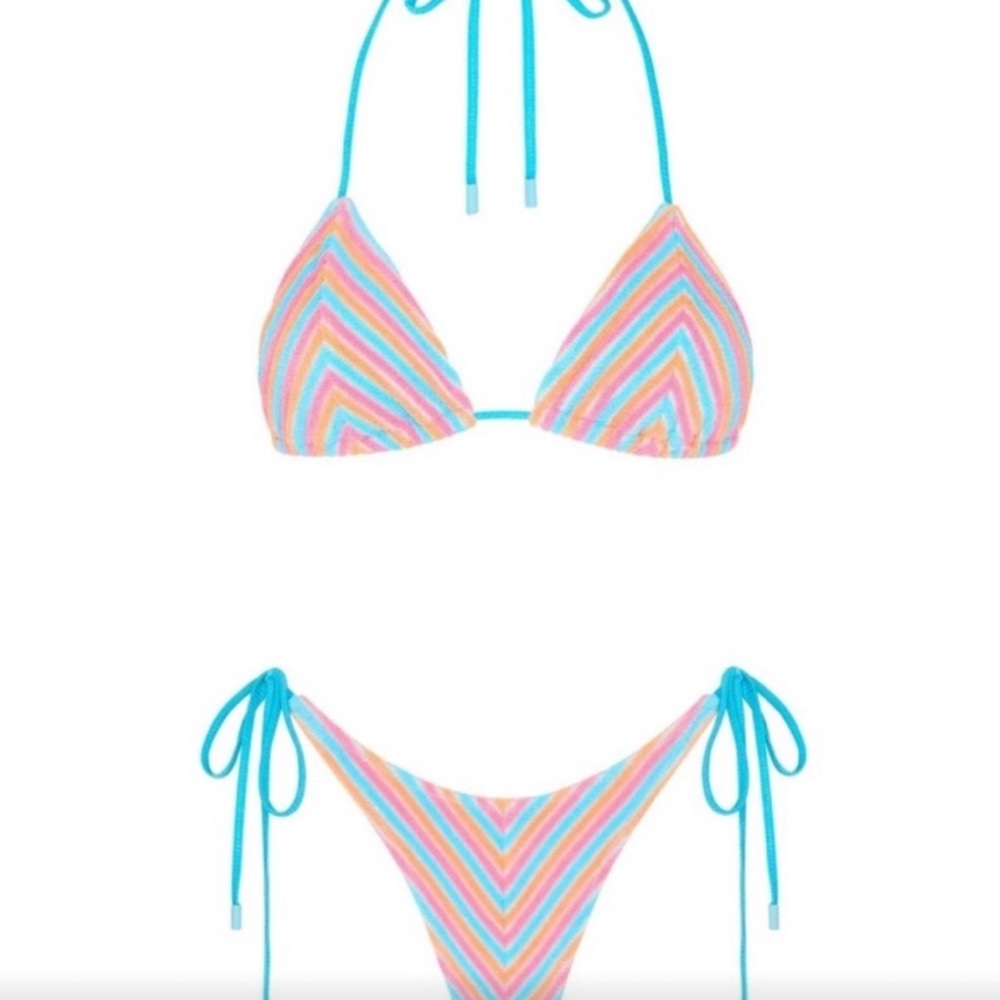 Triangl vinca sherbet stripe